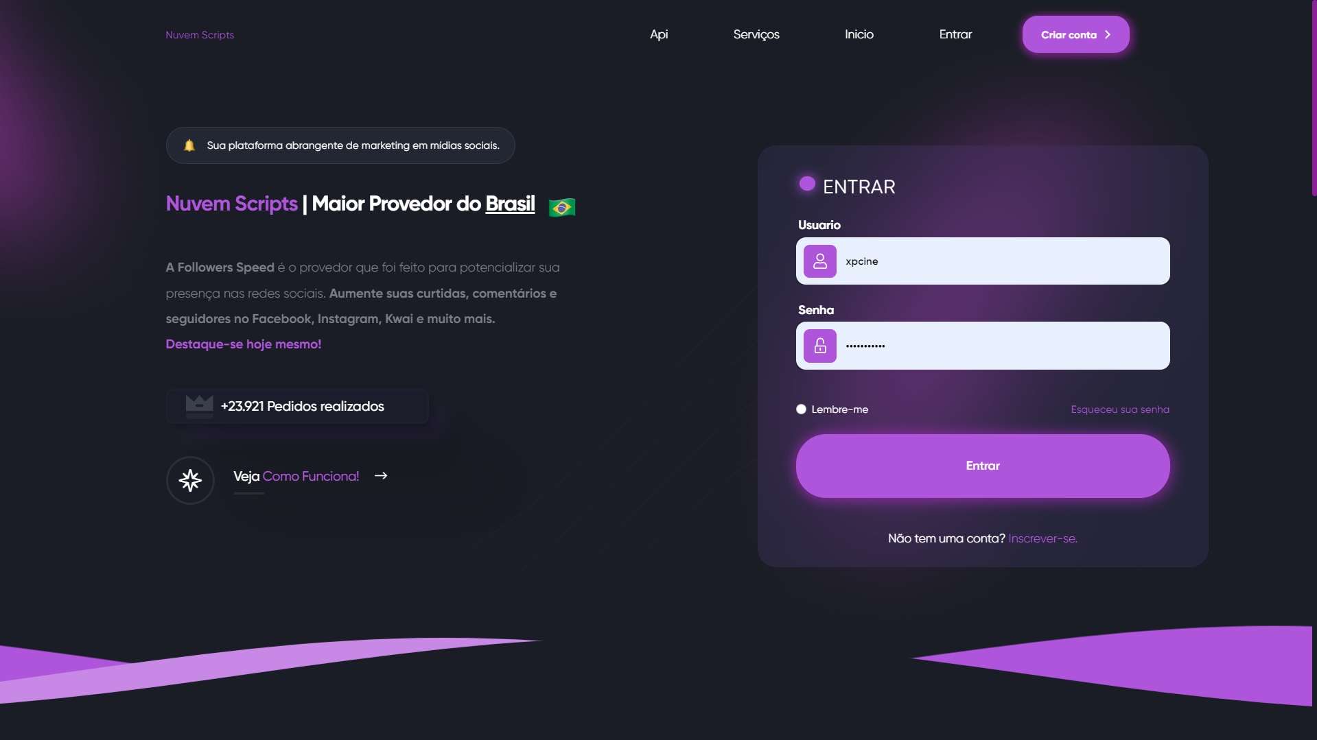 Script Panel SMM Rosa Redesigned