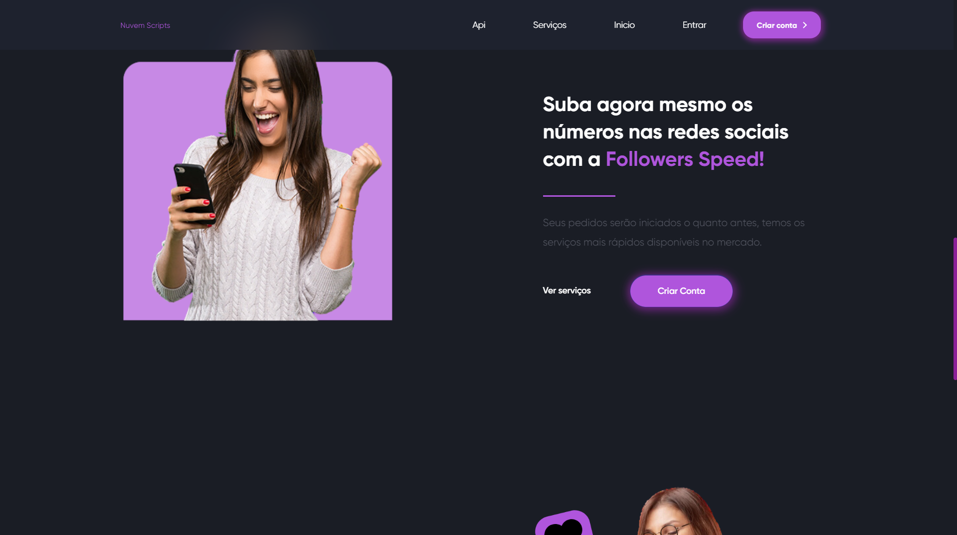 Script Panel SMM Rosa Redesigned