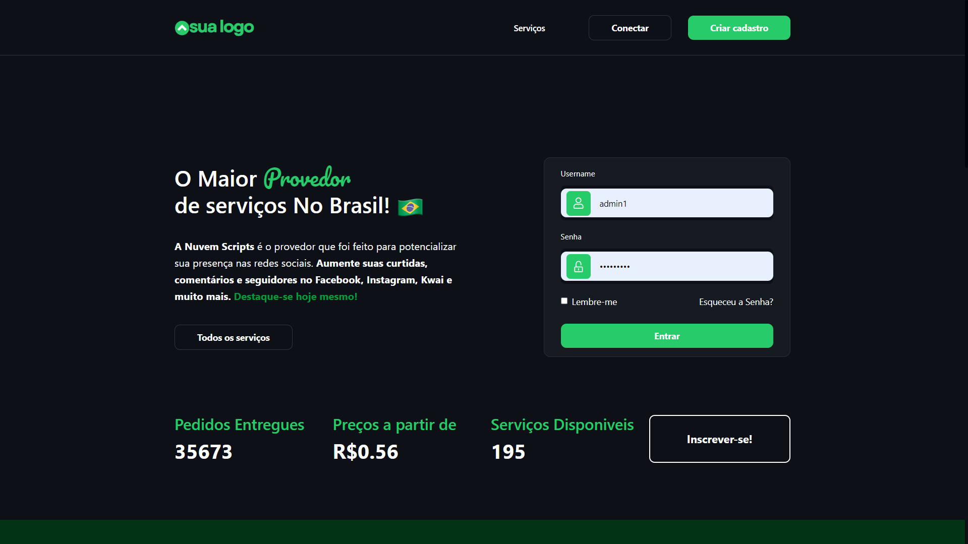 Milan-Green Pro SMM Panel Script