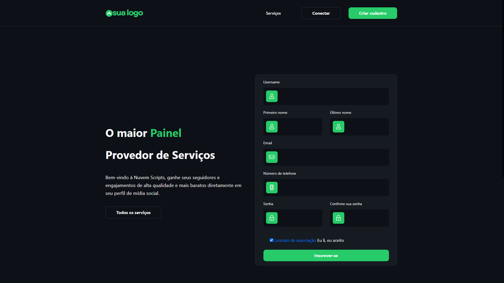 Milan-Green Pro SMM Panel Script