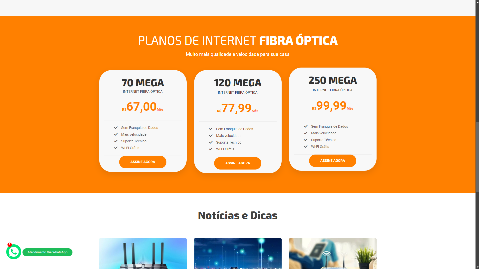 orange clean internet provider scripts