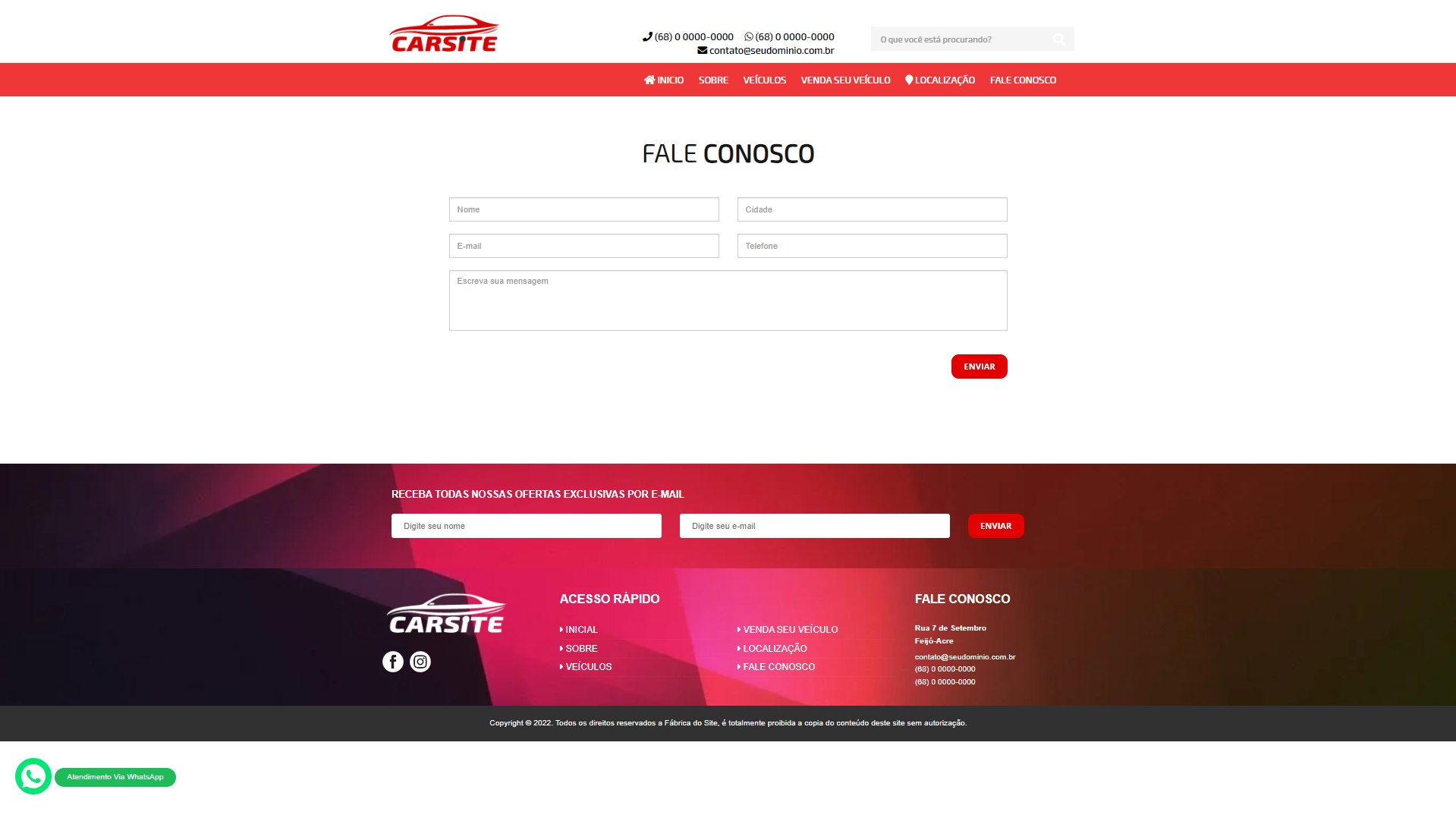 Script for a vehicle dealership