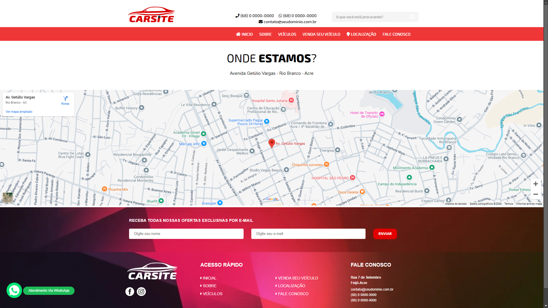 Script for a vehicle dealership