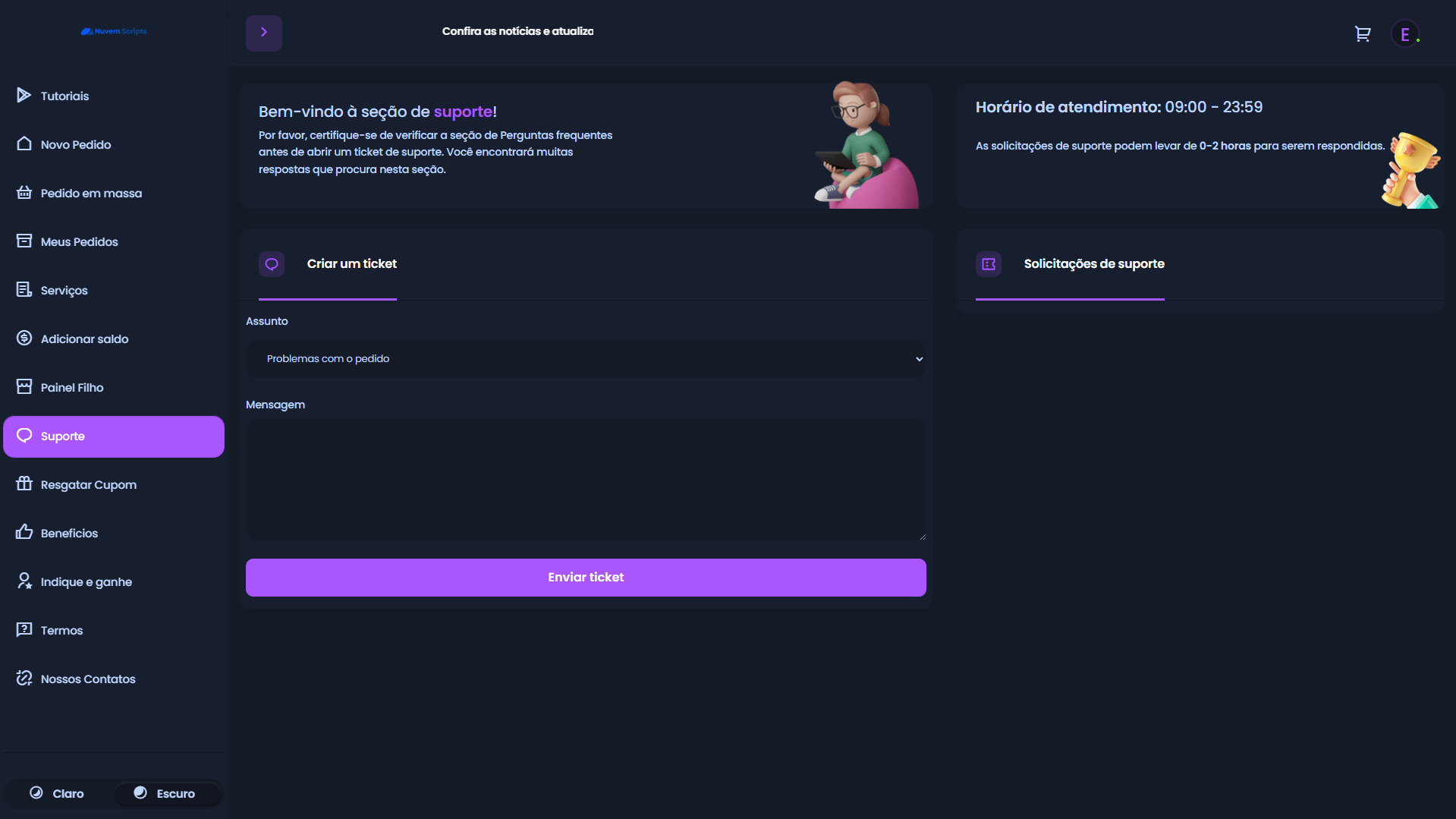 Script Panel SMM Centinela Purple