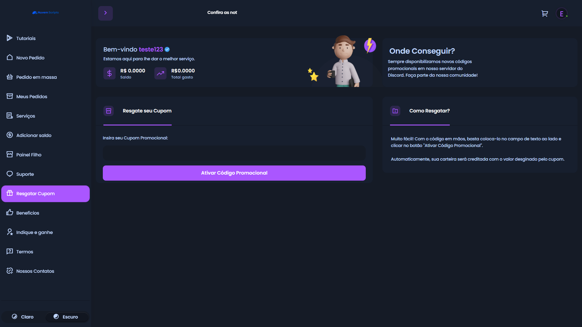 Script Panel SMM Centinela Purple