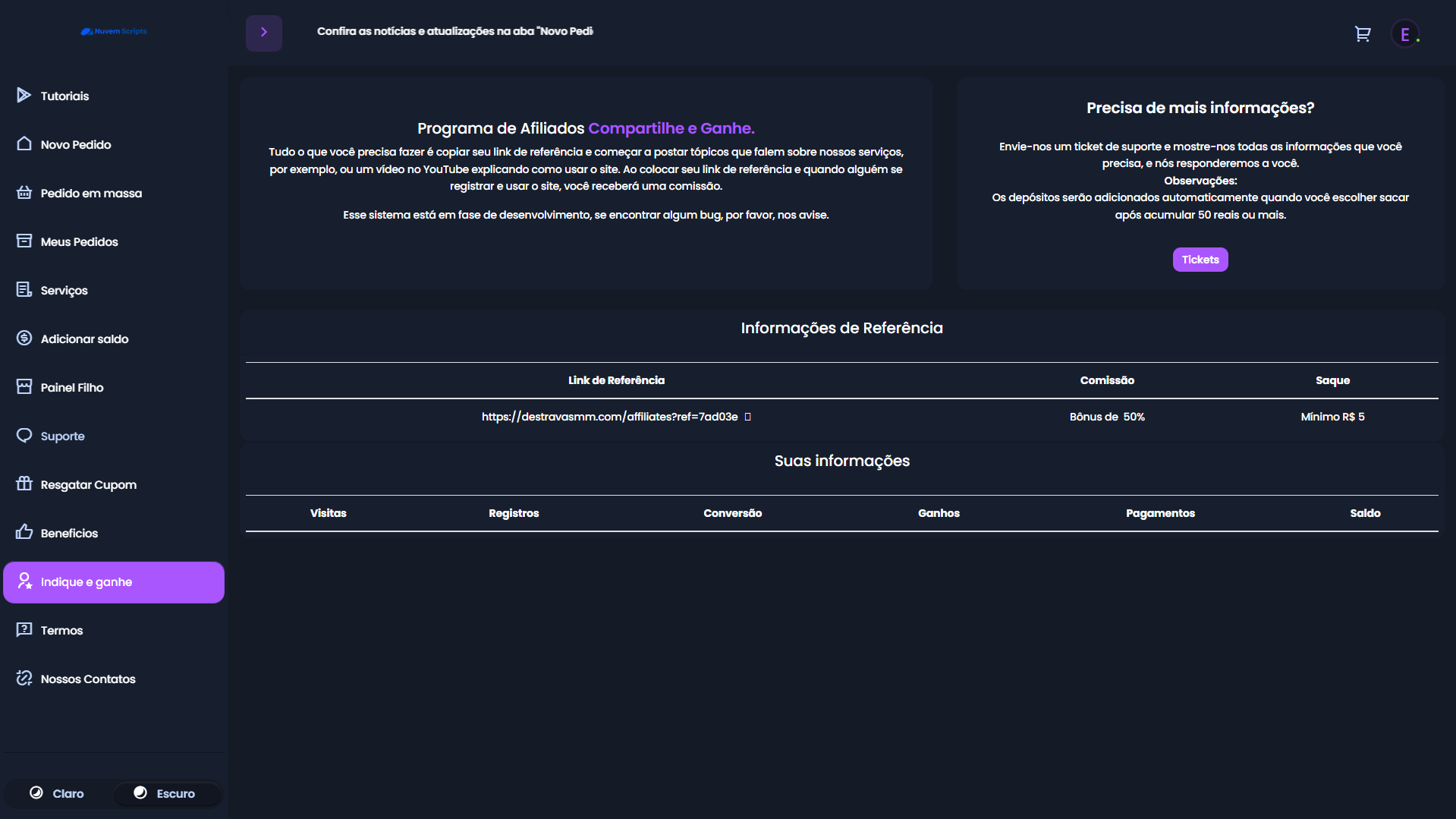 Script Panel SMM Centinela Purple