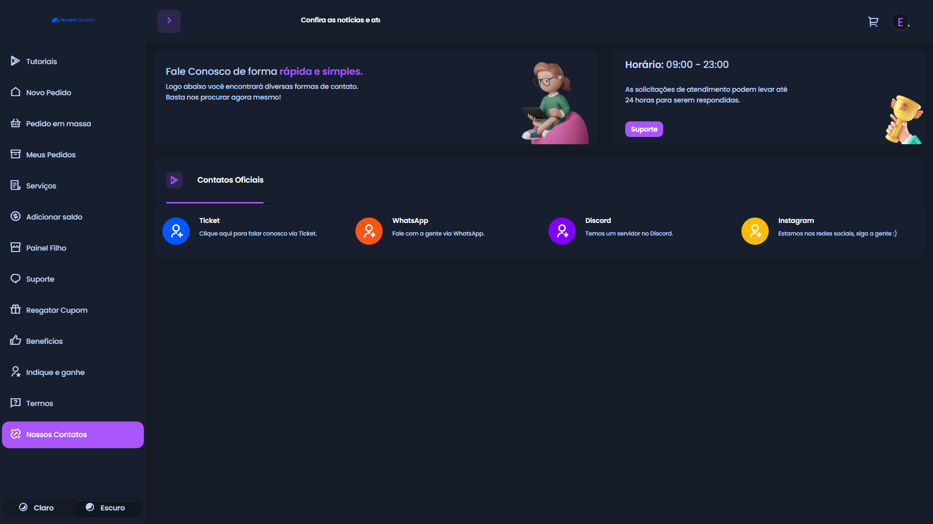 Script Panel SMM Centinela Purple