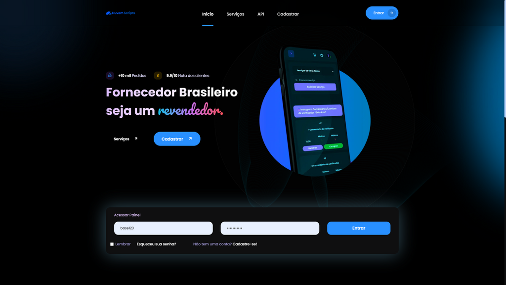 Script Panel SMM Centinela Blue