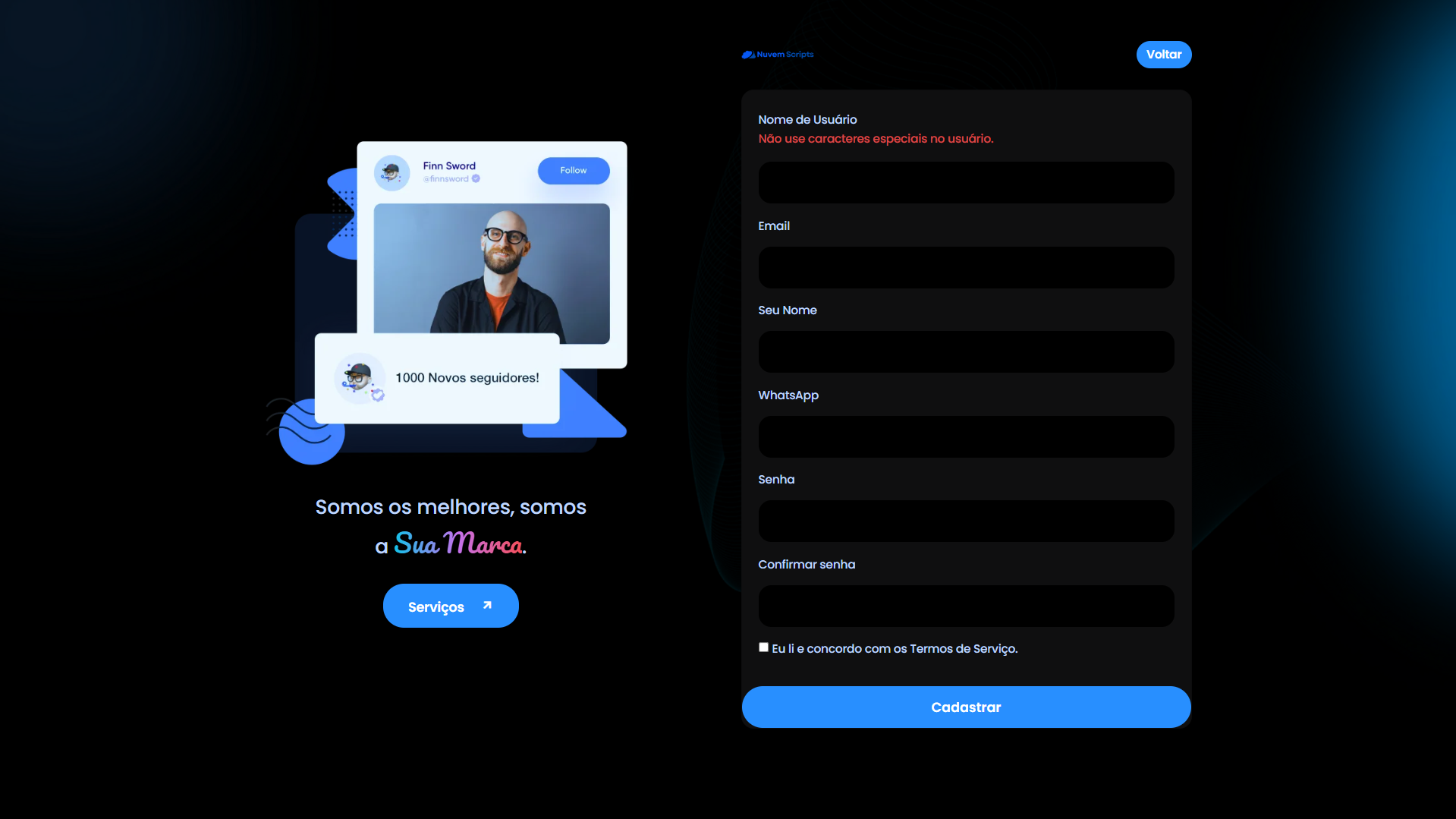 Script Panel SMM Centinela Blue