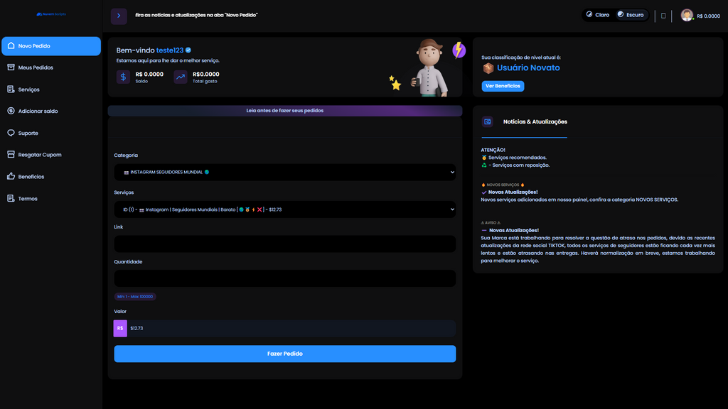 Script Panel SMM Centinela Blue