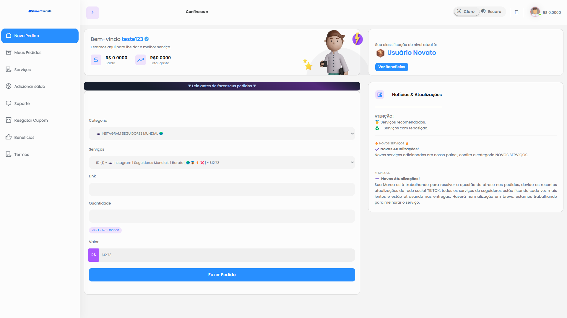 Script Panel SMM Centinela Blue