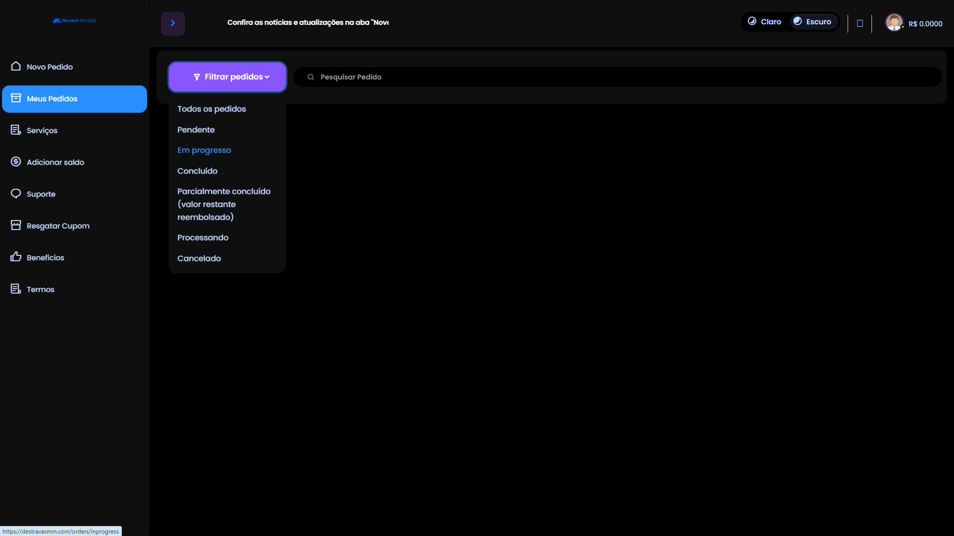 Script Panel SMM Centinela Blue