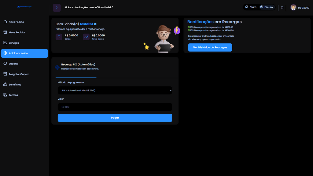 Script Panel SMM Centinela Blue