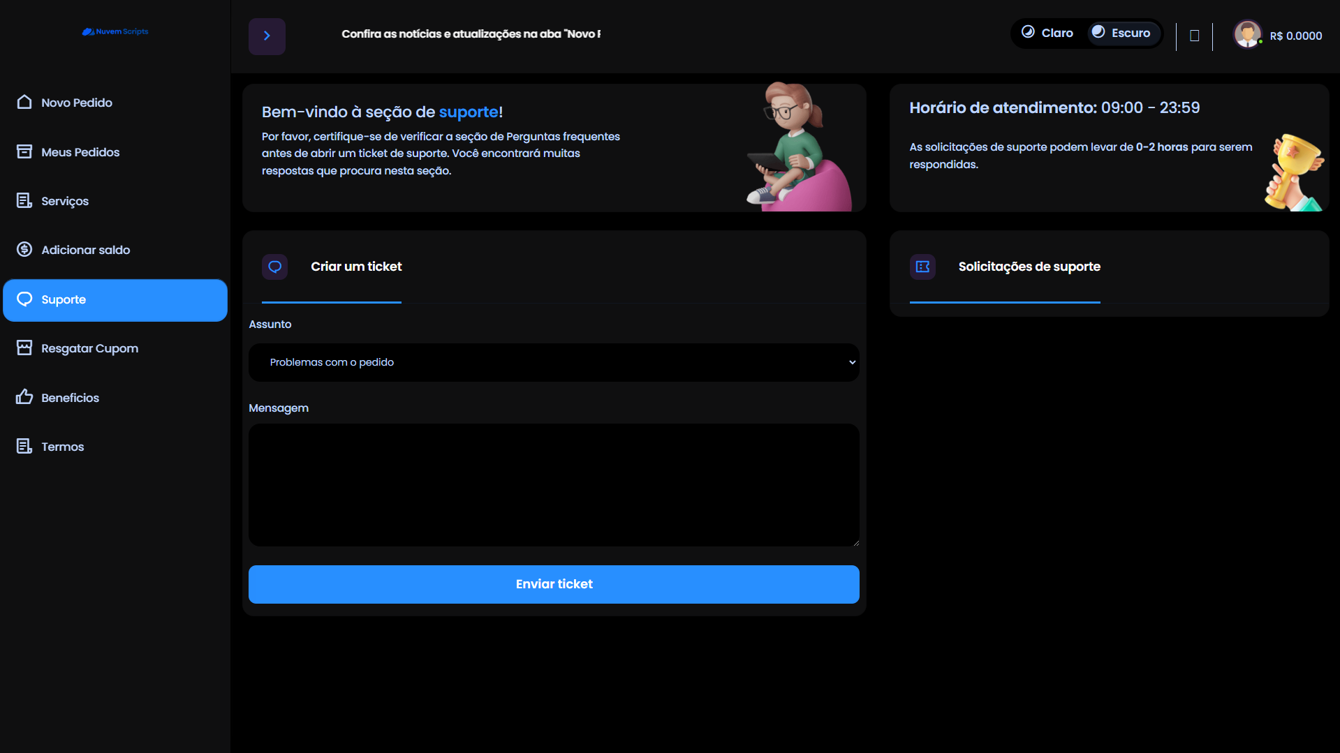 Script Panel SMM Centinela Blue