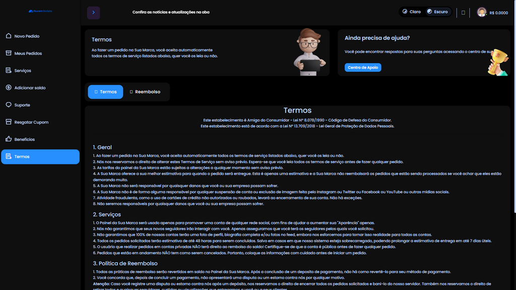 Script Panel SMM Centinela Blue