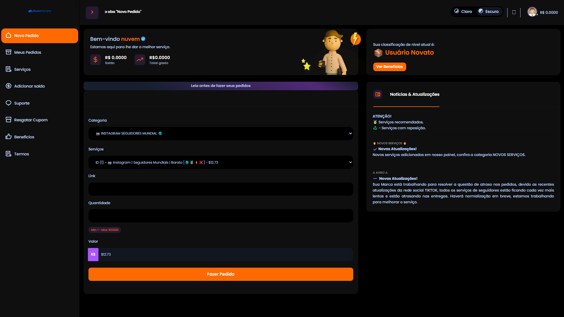 Script Panel SMM Centinela Orange