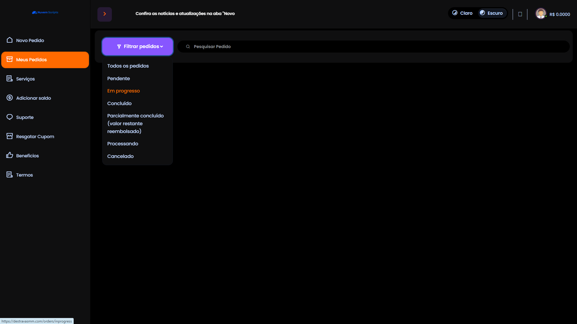 Script Panel SMM Centinela Orange