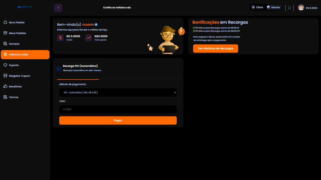 Script Panel SMM Centinela Orange