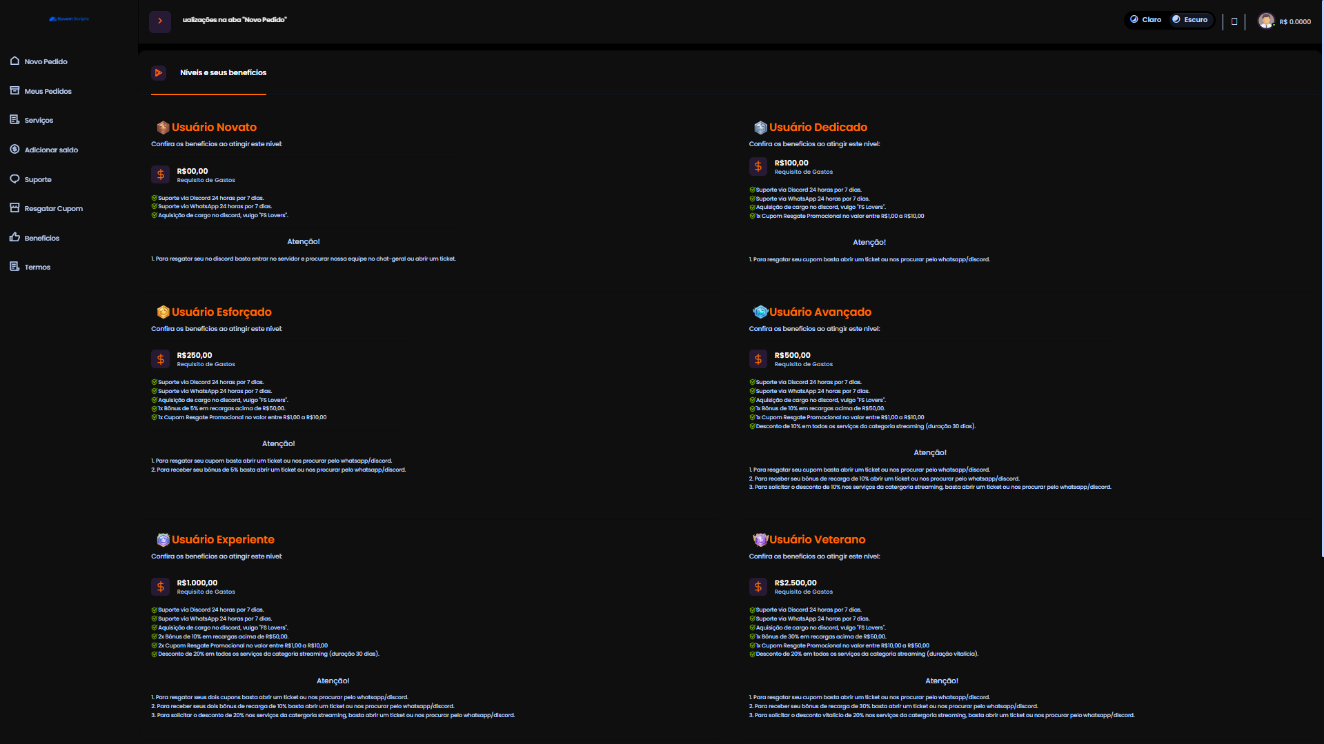 Script Panel SMM Centinela Orange