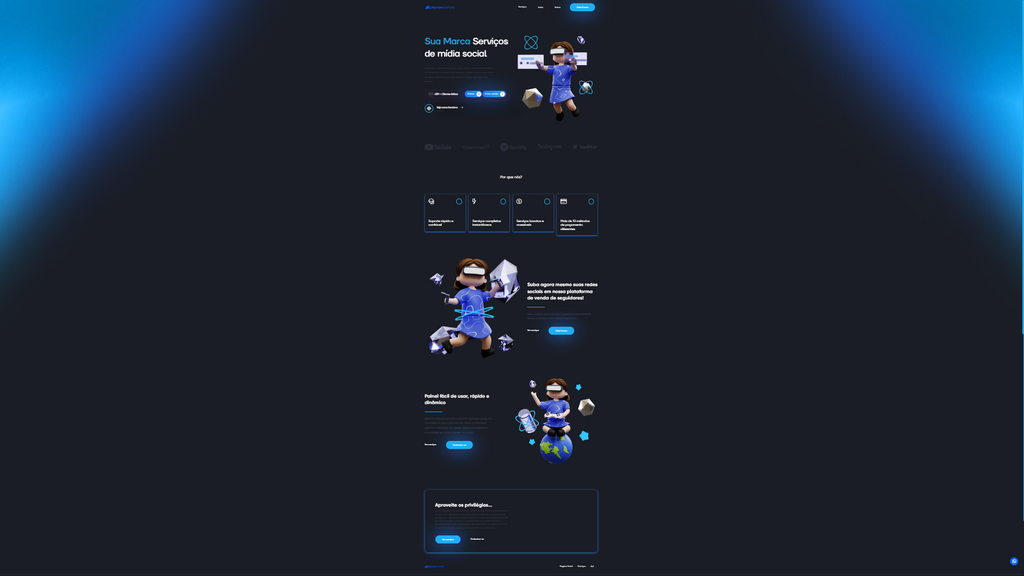 Spot Blue Clean SMM Panel Script