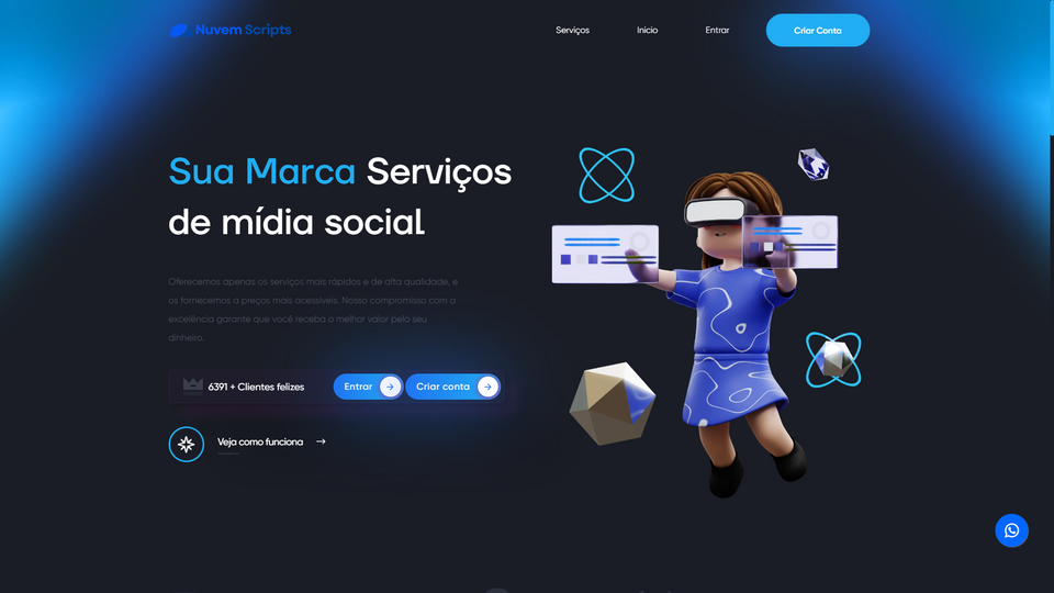 Script Painel SMM Spot Blue Cleam