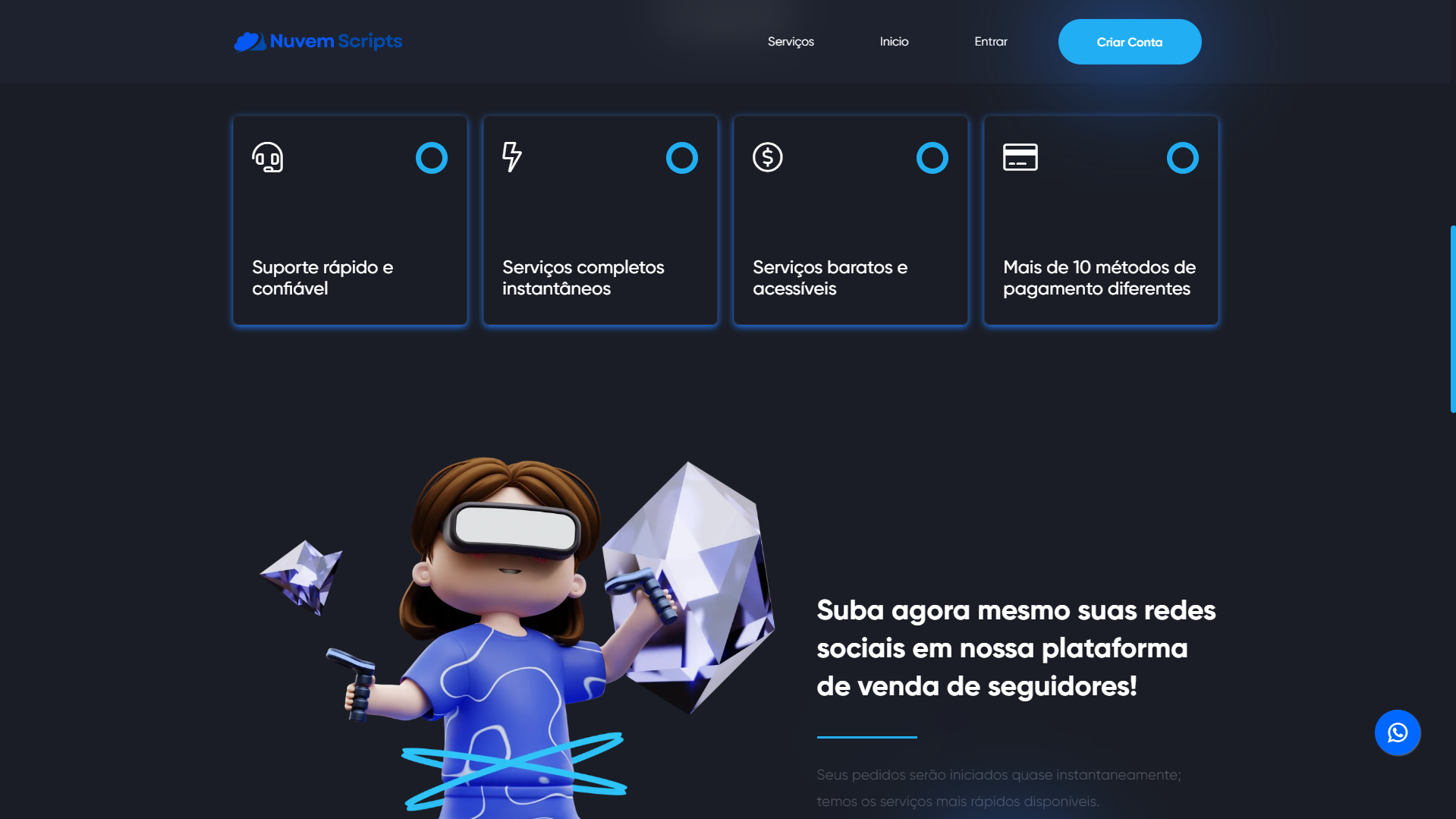 Spot Blue Clean SMM Panel Script