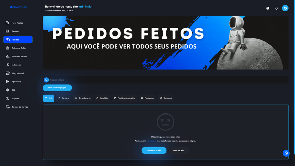 Spot Blue Clean SMM Panel Script