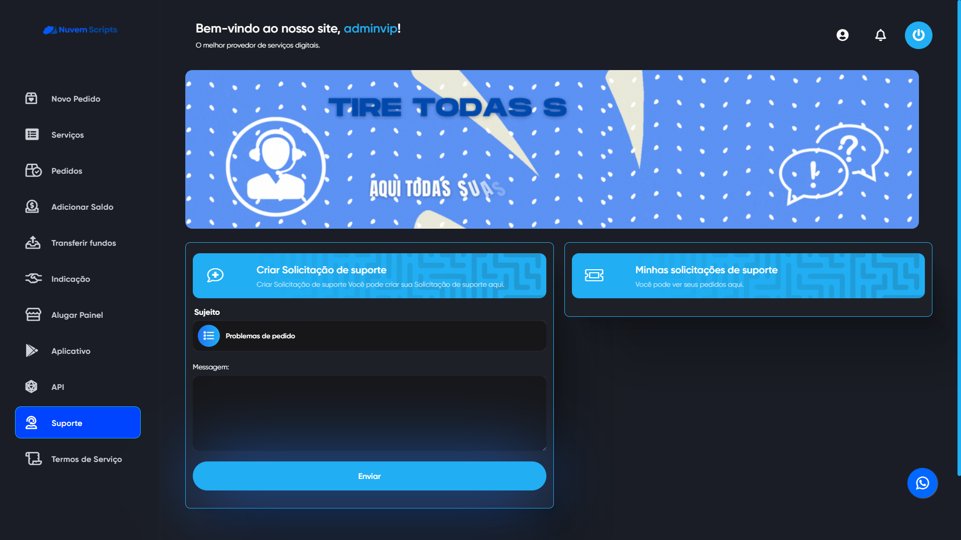 Spot Blue Clean SMM Panel Script