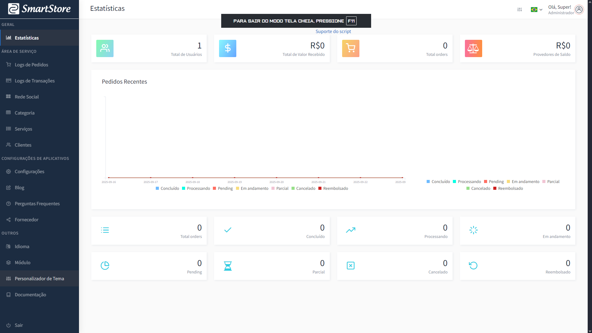 Panel End Customer Purple SMM Script
