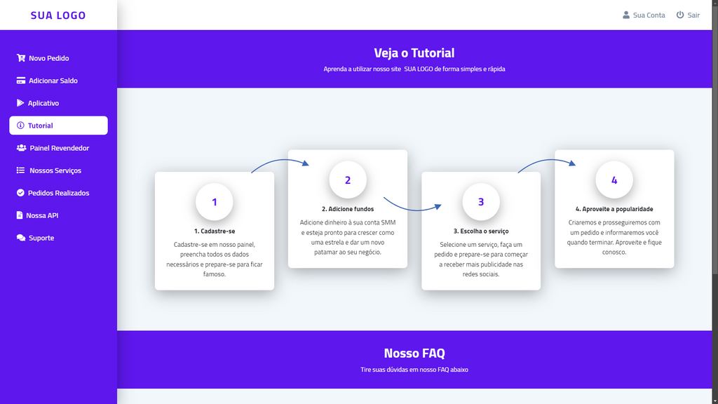 Script Panel SMM perfect panel Purple 3 Themes