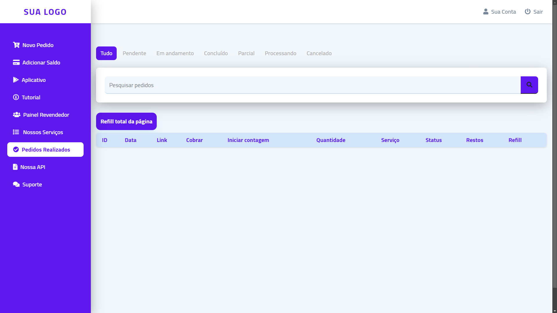 Script Panel SMM perfect panel Purple 3 Themes