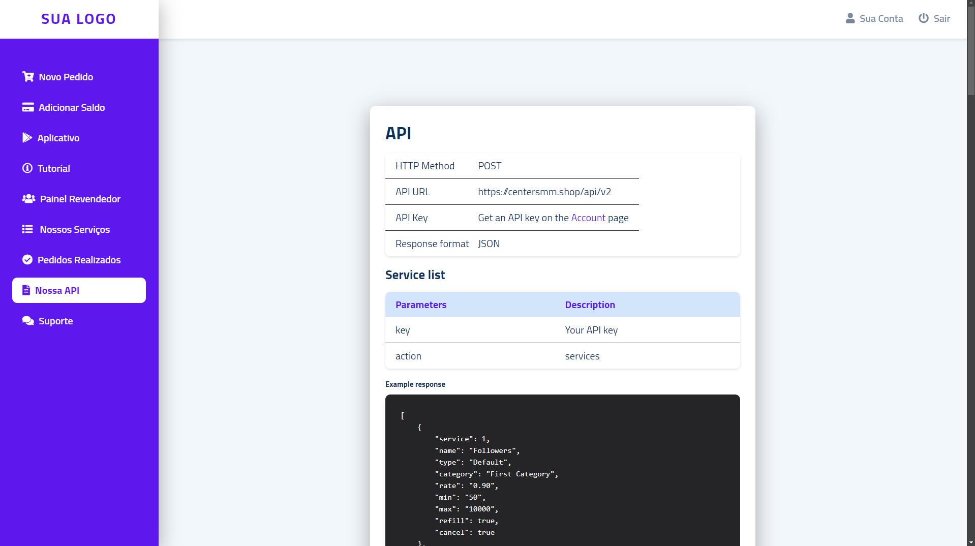 Script Panel SMM perfect panel Purple 3 Themes