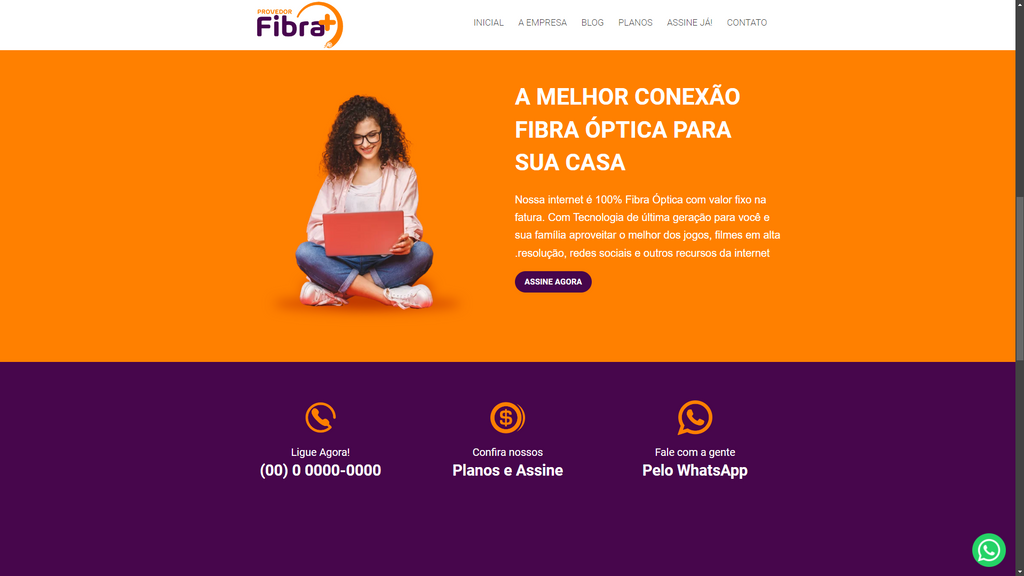 Internet provider website script