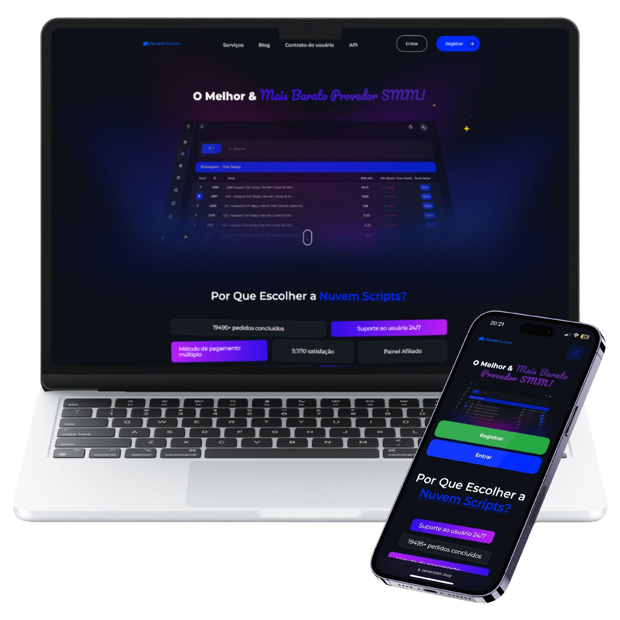 Script Panel SMM Spot Azul Lattwide 2 Themes