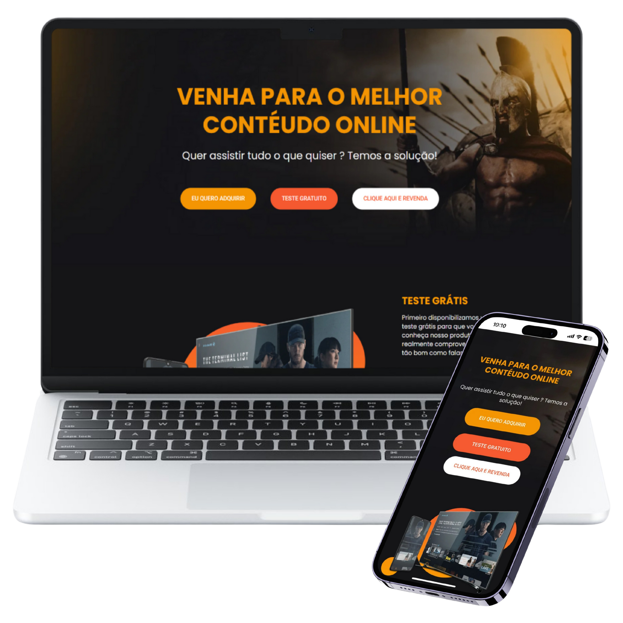 Sparta Orange IPTV website script