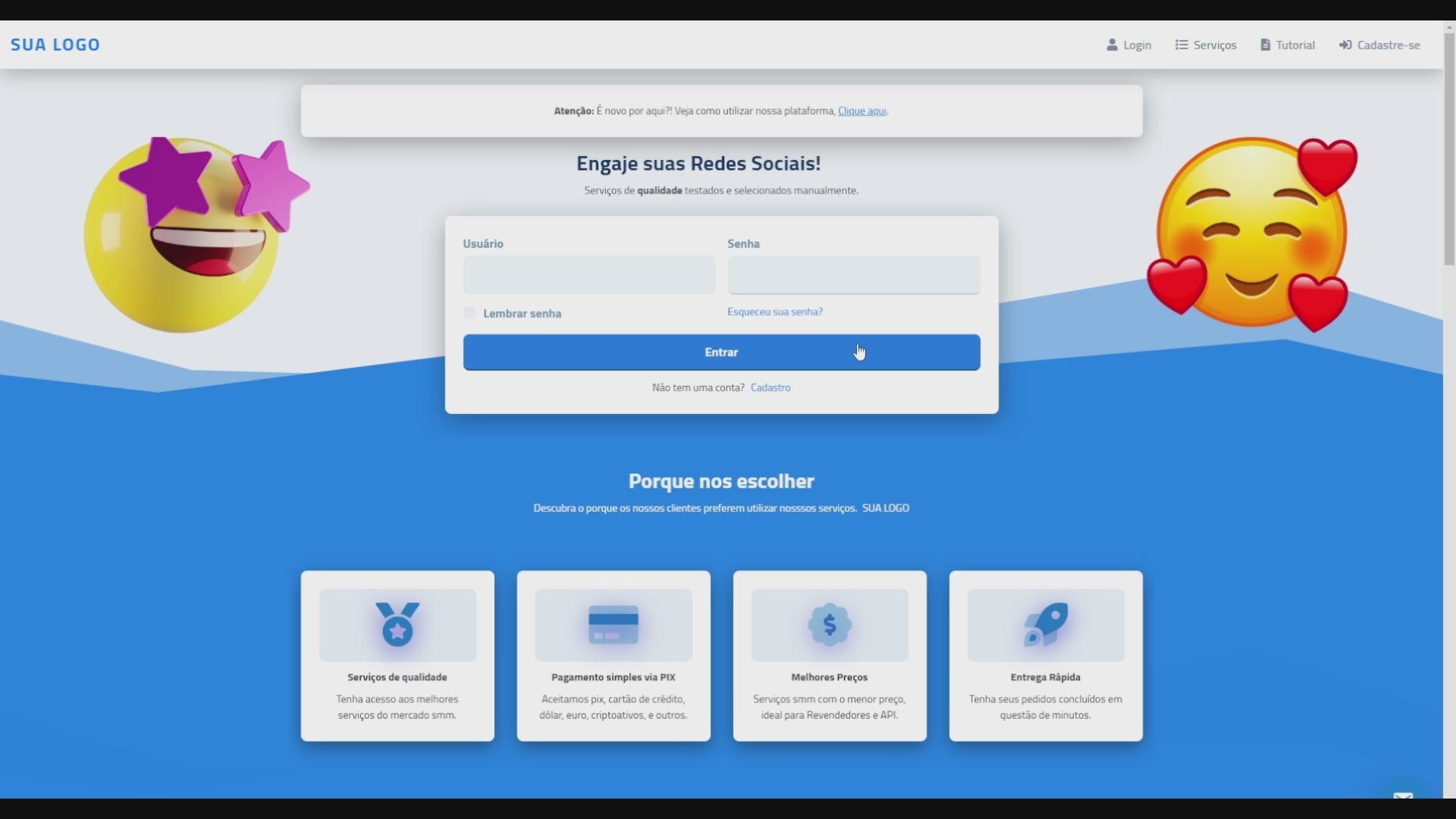 Script Panel SMM Perfect Panel 4 Themes