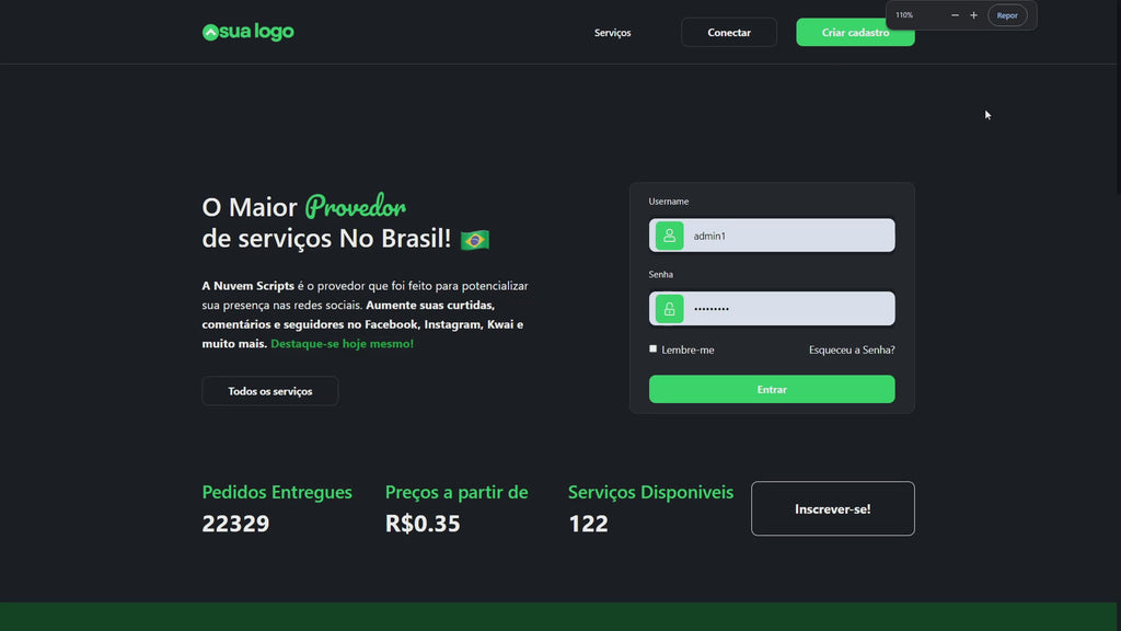 Milan-Green Pro SMM Panel Script