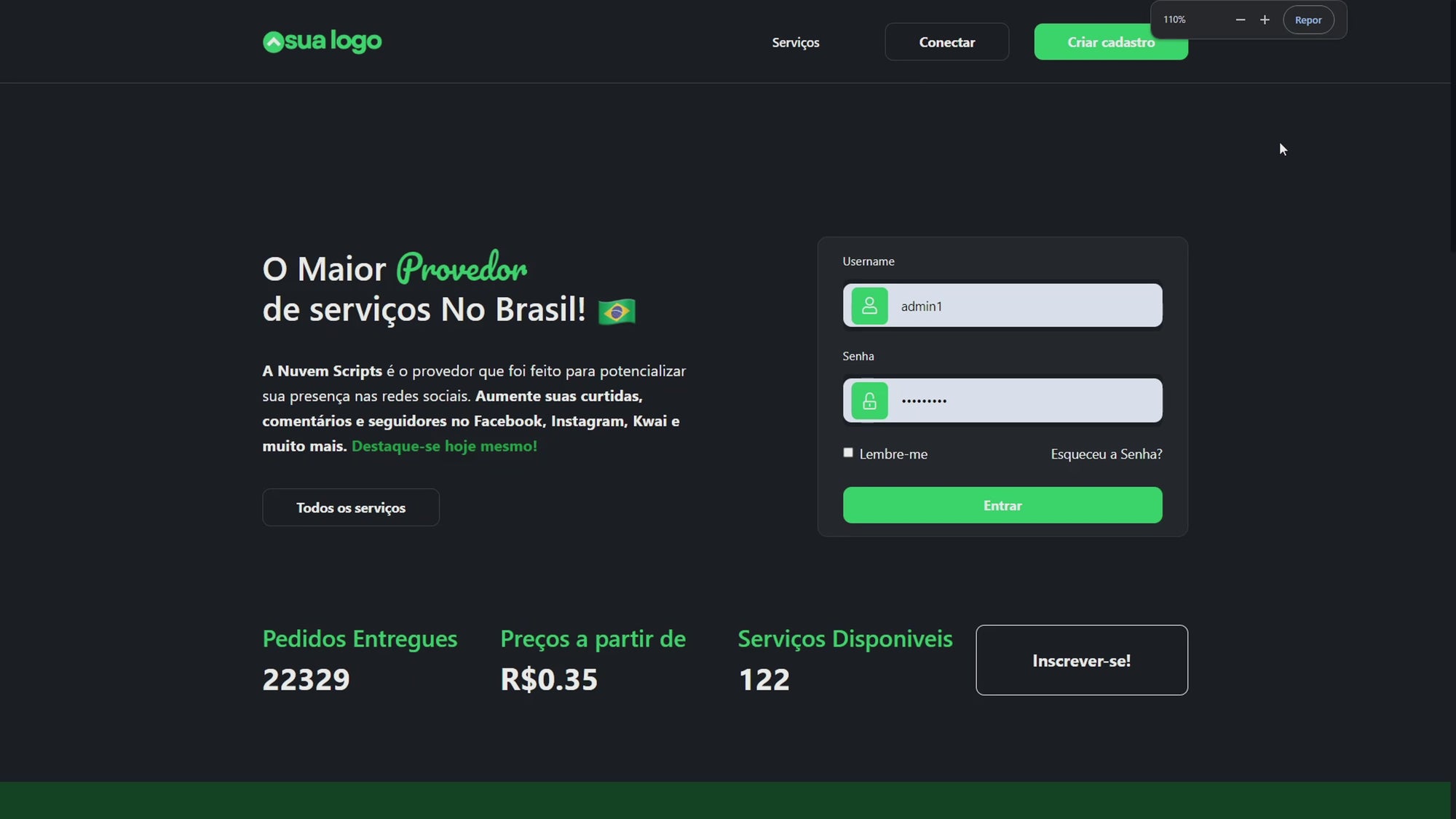 Milan-Green Pro SMM Panel Script