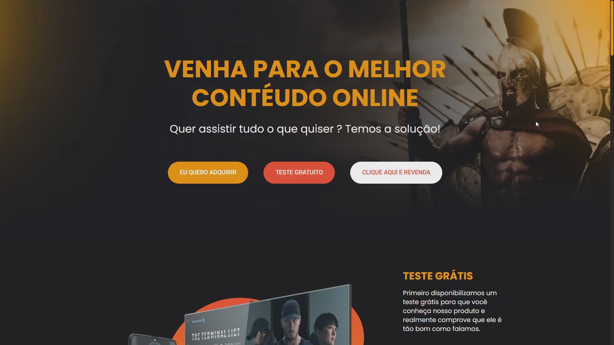 Sparta Orange IPTV website script